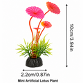 Mini Artificial Aquarium Lotus Plant, Pink