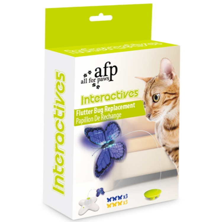 Flutter Bug Cat toy Refill 6pk