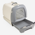80's Cat Litter Box with Drawer Grey 50 x 40 x 42 cm