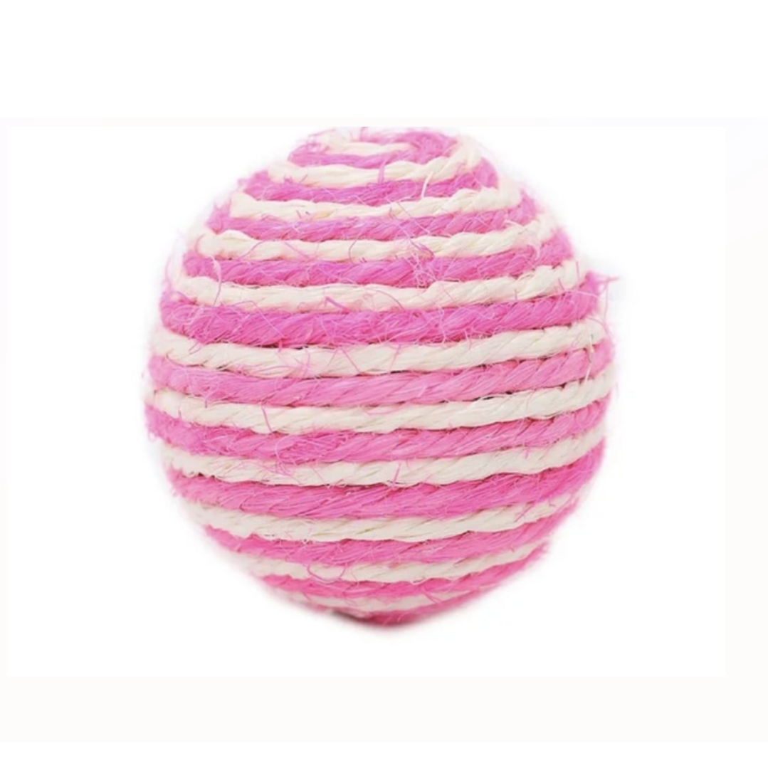 Sisal Ball Cat Toy (Pink)
