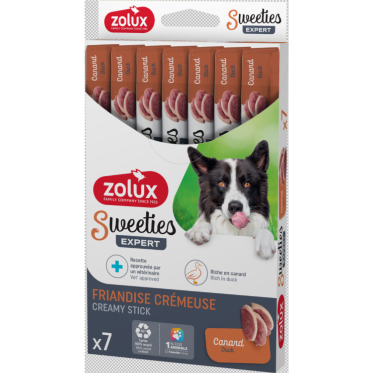 Sweeties Creamy Stick for Dogs, Duck, 7 pcs/box