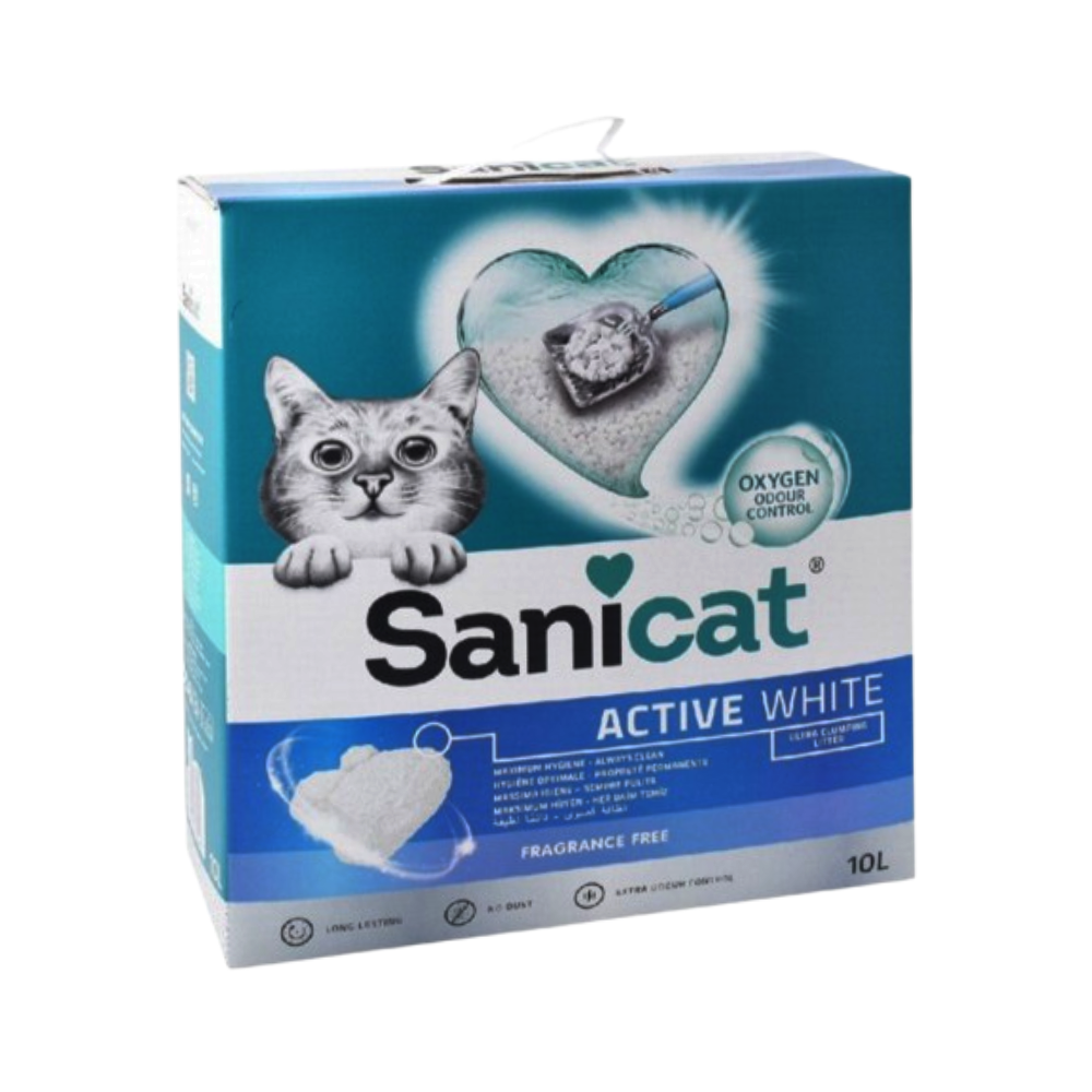 Sanicat Active White Clumping Litter For Cats 6L