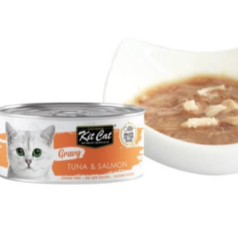 Kit Cat Gravy Canned Food Tuna And Salmon