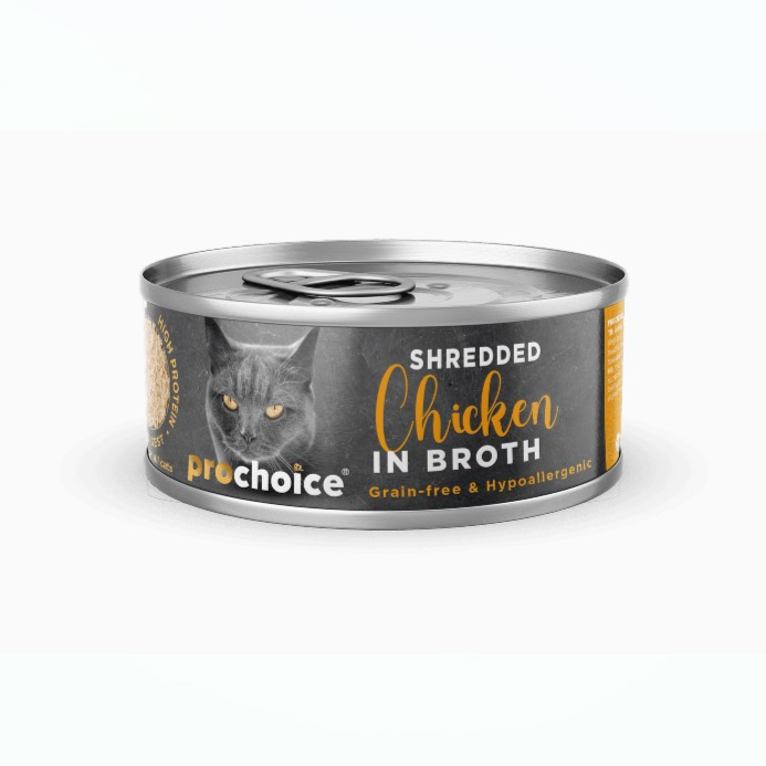 Prochoice Shredded Fresh Chicken in Broth 70g