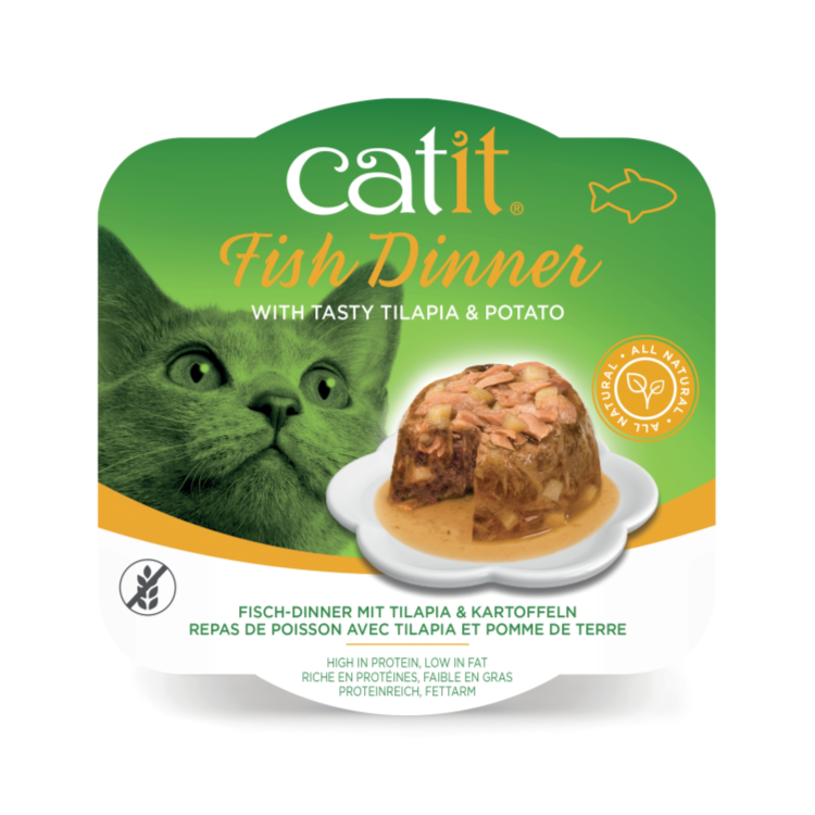 Catit Fish Dinner, Tilapia & Potato 80g x 6 pcs