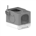 Go Fresh Foldable Cat Litter Box Grey, 49.6 x 38.8 x 40.7 cm