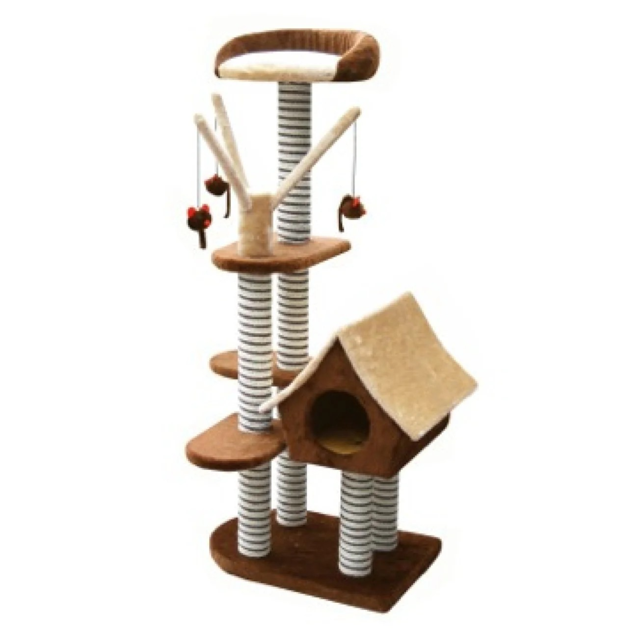Fauna Sagrada Cat Scratching Pole - Brown