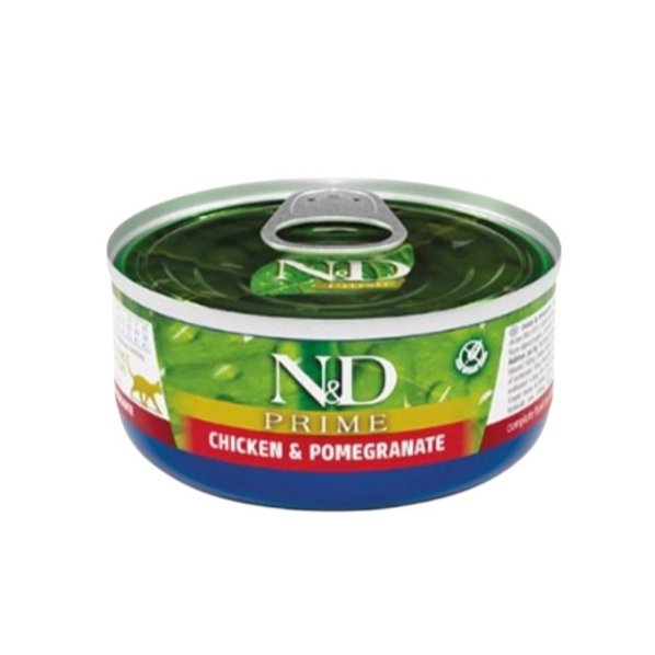 Farmina N&D Prime Adult Wet Cat Food Chicken & Pomegranate 70g