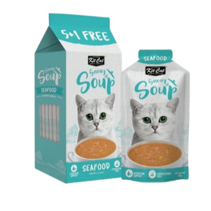 Kit Cat Savoury Soup Seafood 6x50g