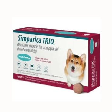 Zoetis Simparica Trio10kg- 20kg (3 tablet)
