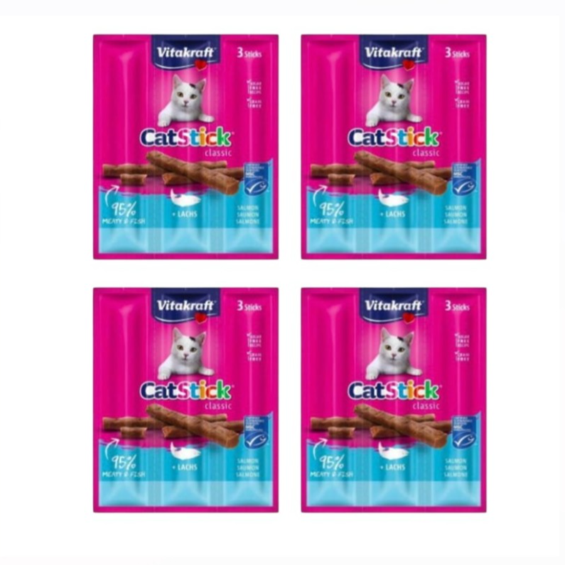 Vitakraft Cat Stick Mini Salmon & Trout 18g (4pack)