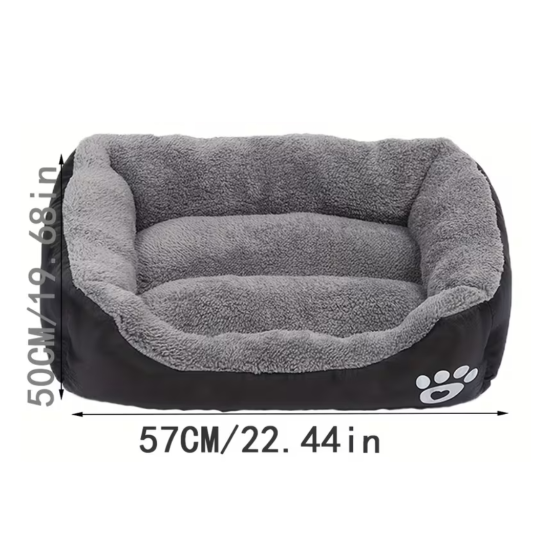 Cosy Pet Bed With Paw Print