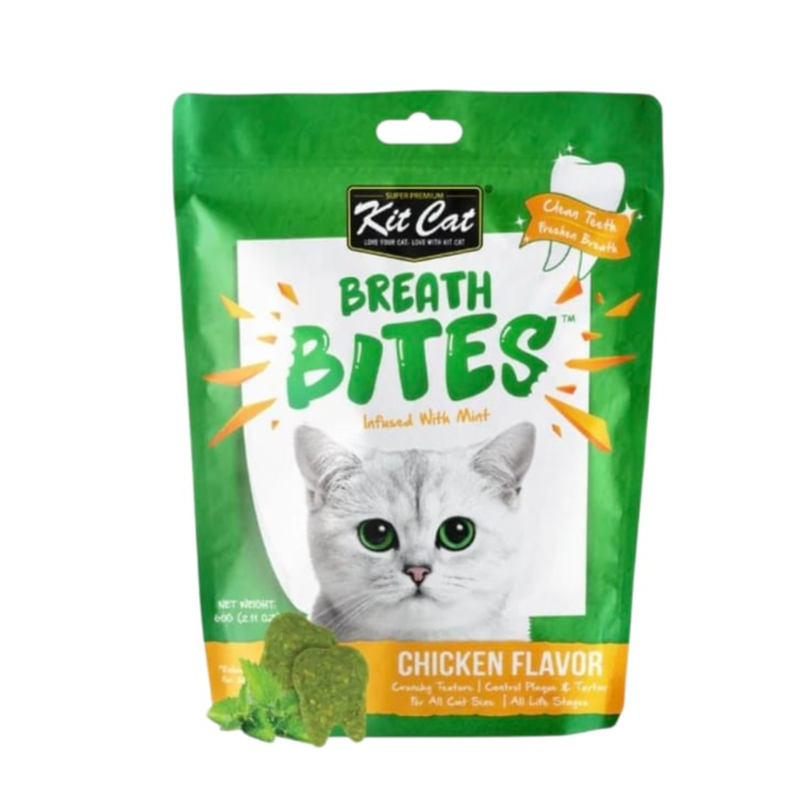 KIT CAT Breath Bites Chicken Cat Treats 60g