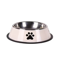 Stainless Steel Paw Print Pet Bowl