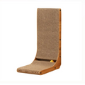 L Shape Cat Scratcher for Indoor Cats Protecting Furniture Cat Scratch Pad Cardboard Scratching with Ball Toy