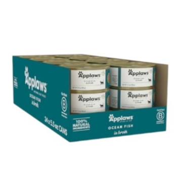 Applaws Ocean Fish in Broth 24x70g
