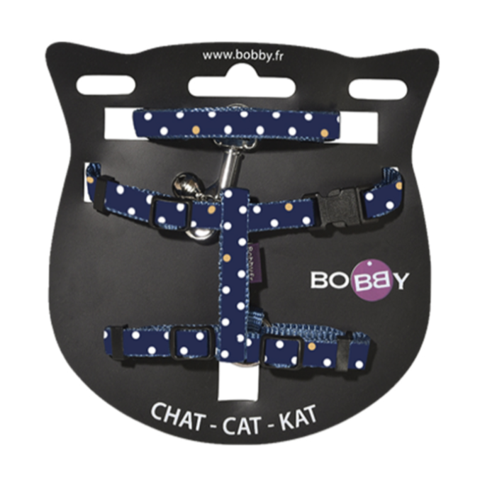 Pretty Cat Harness and Lead, Marine