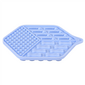 Silicone Cat Licking Mat Blue, 15.5 x 18.5 cm