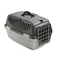 Gulliver 1 metalic Door Pet Carrier For Cats And Small Dogs Dark Grey, 48x32x31h cm