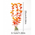 Vibrant Amber Glow Artificial Aquatic Plant