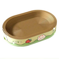 Oval Cat Scratcher Cardboard with Corrugated Paper Cat Scratcher Bed (Large)