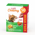 Catit Creamy Treats Mega Pack Chicken with Lamb, 50 tubes/box