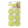 Interactive Hyper Fetch Tennis Balls For Dog 6/pk
