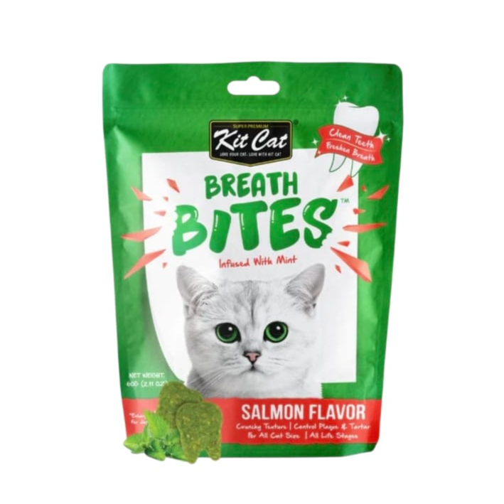 KIT CAT Breath Bites Salmon Cat Treats 60g