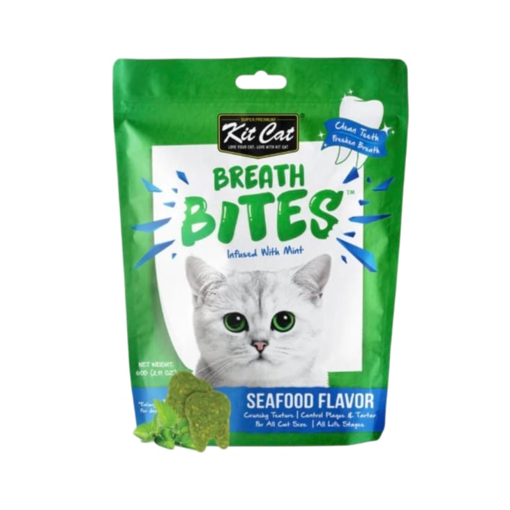 KIT CAT Breath Bites Seafood Cat Treats 60g
