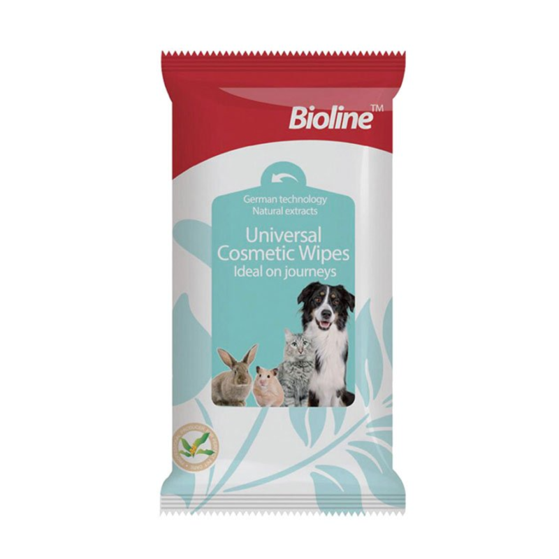 Bioline Universal Cosmetic Wipes For Pets 10 pcs