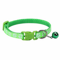 Cat Collar Size Adjustable with Bell (Light Green)
