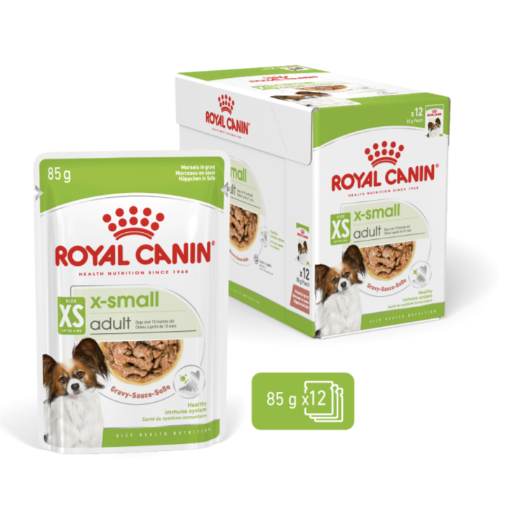 Royal Canin XSmall Adult Dog Wet Food 85g x 12 Pouches