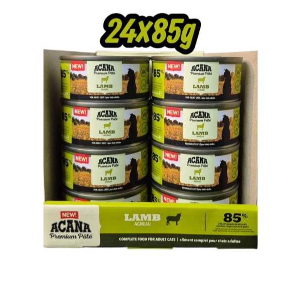 ACANA Premium Paté Lamb for Adult Cats (24x85g)