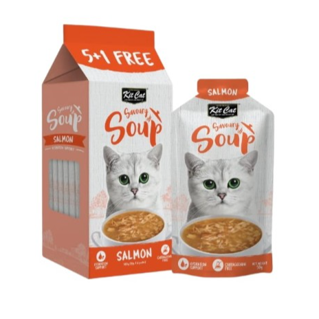 Kit Cat Savoury Soup Salmon 6x50g