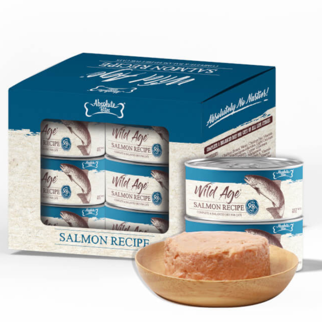 Absolute Bites Wild Age Complete Wet Diet - Salmon 6x 80g