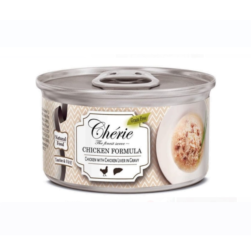 Cherie Shredded Chicken With Liver In Gravy 80G